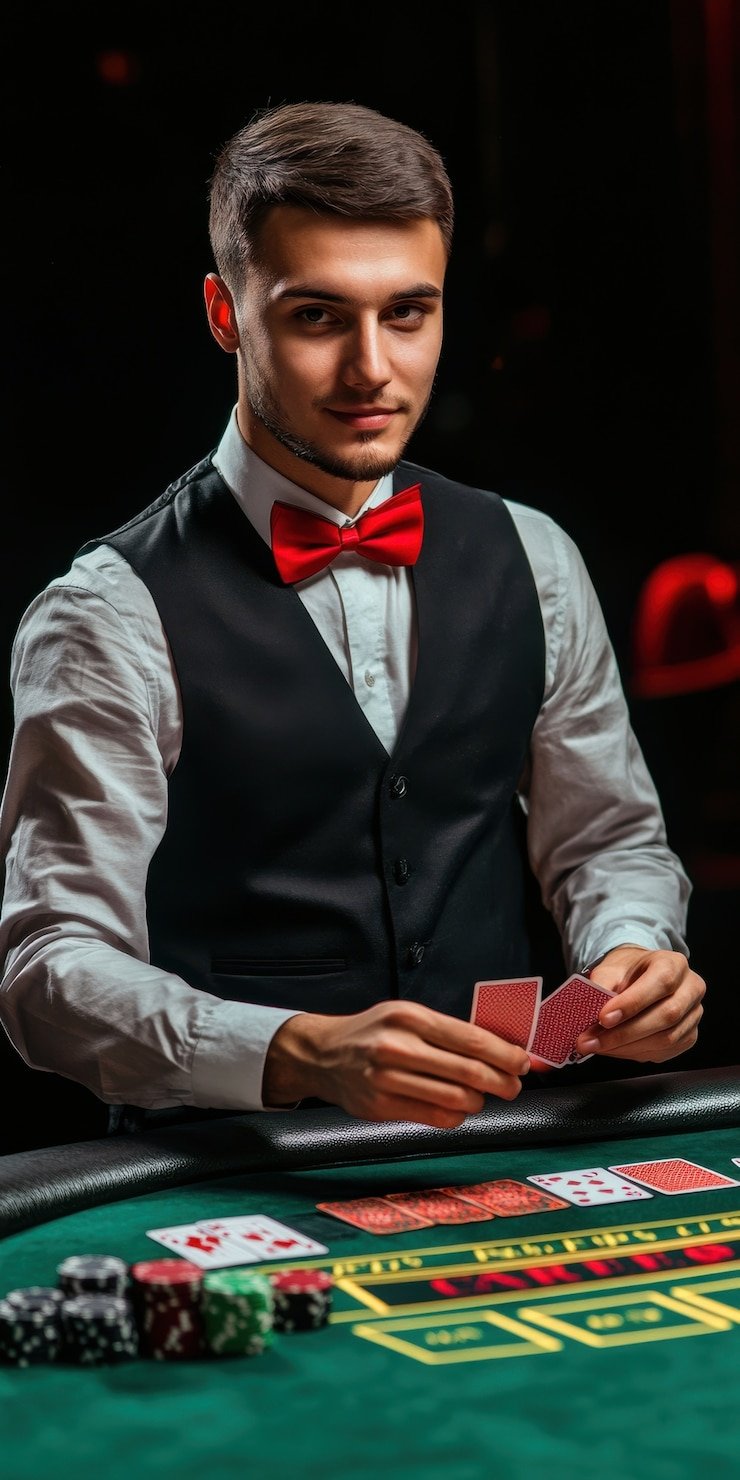 Studio Live Blackjack pusat cuan dengan dealer profesional dan tampilan meja dari sudut berbeda
